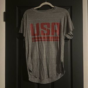 Pebby Forevee “USA” Side Slit Tee